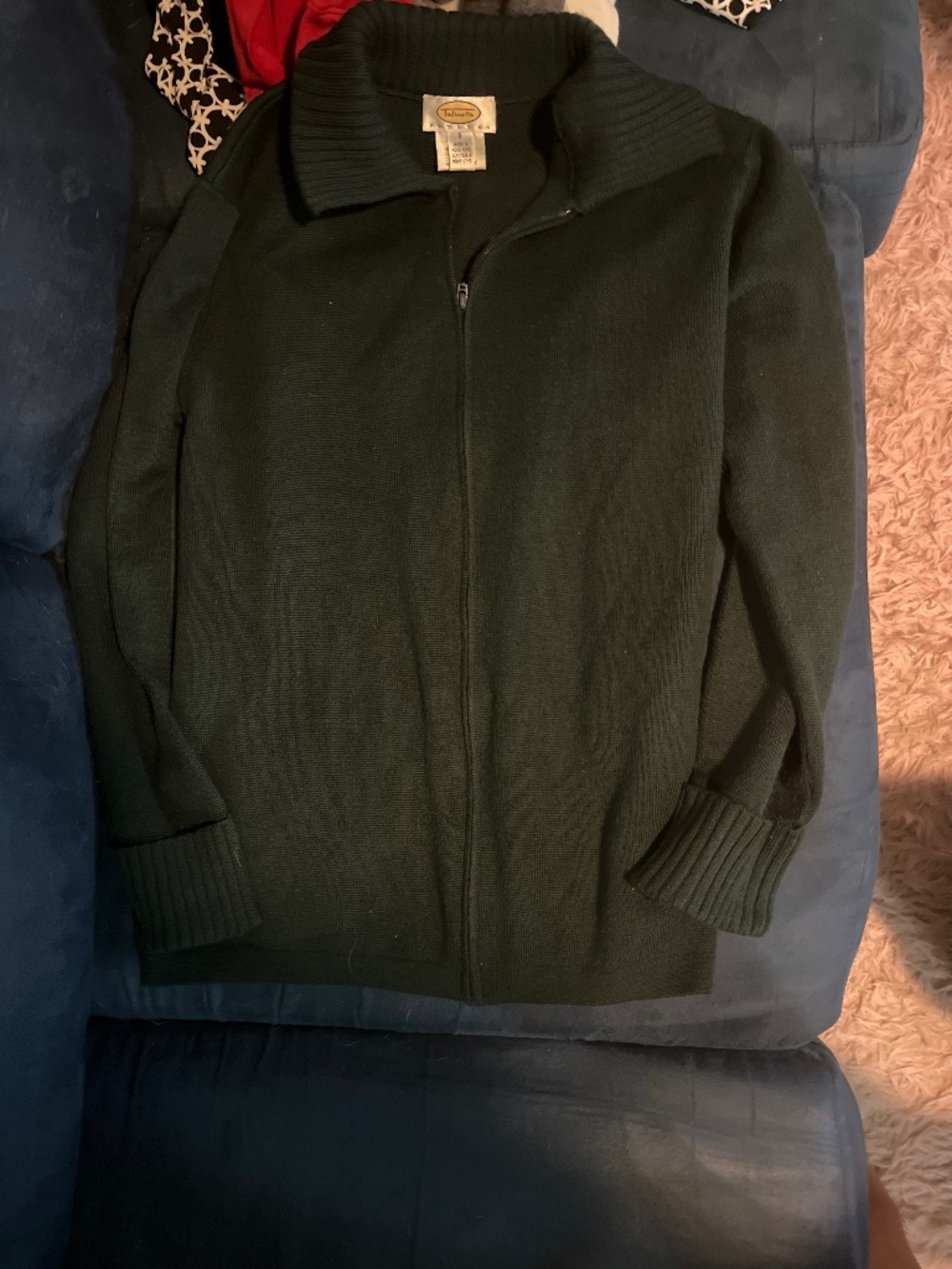 Talbots petites zip up cardigan